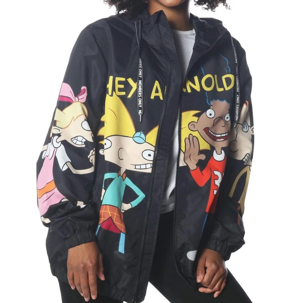 Members only x Nickelodeon “Hey, Arnold” windbreaker
